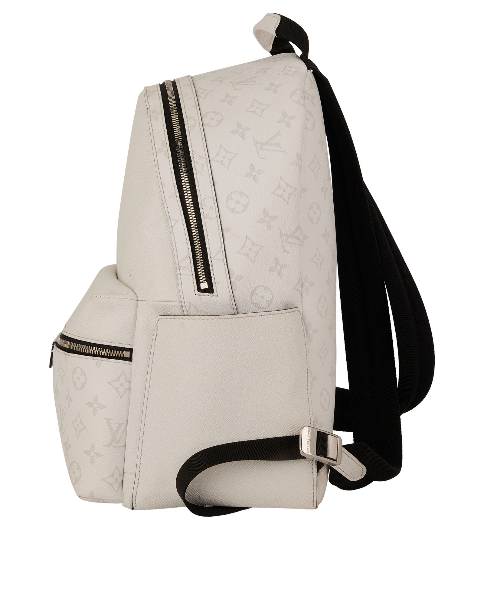 Discovery Backpack, &pound;1,200, Handbags, White, Canvas/Leather, Bottom view